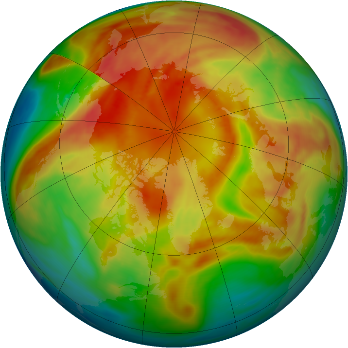 Arctic ozone map for 10 March 2006